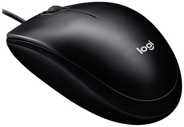 Logitech M100 Muis Kabelgebonden    Optisch Zwart 3 Toetsen 1000 dpi