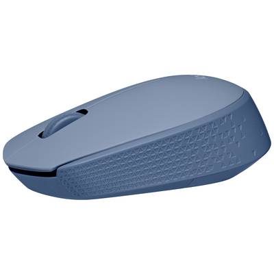 Blauwe draadloze computermuis met ergonomisch ontwerp en gestructureerde grip, geschikt voor nauwkeurige navigatie en comfortabel werken.
