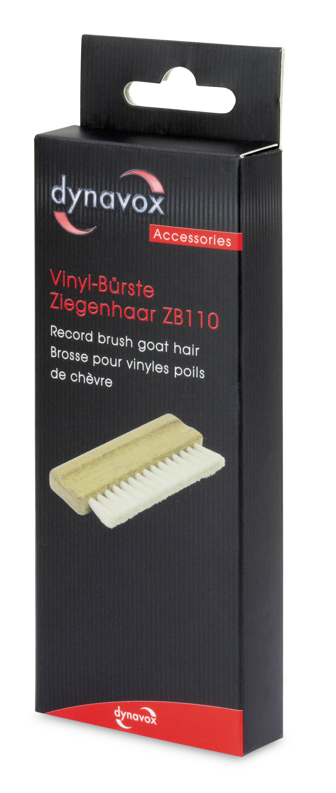 Vinyl-Borstel Geitenhaar ZB110 van Dynavox, voor het reinigen van platen