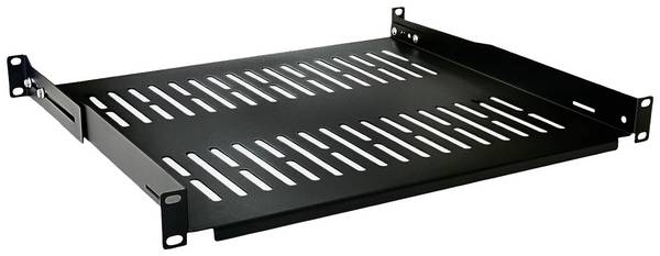 VALUE 19"-Legplank, 485 x 400mm, max. 25kg, zwart