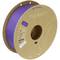 Lila rol met 3D-printerfilament van biologisch afbreekbaar PLA-materiaal, merk 'PolyTerra' op kartonspoel.