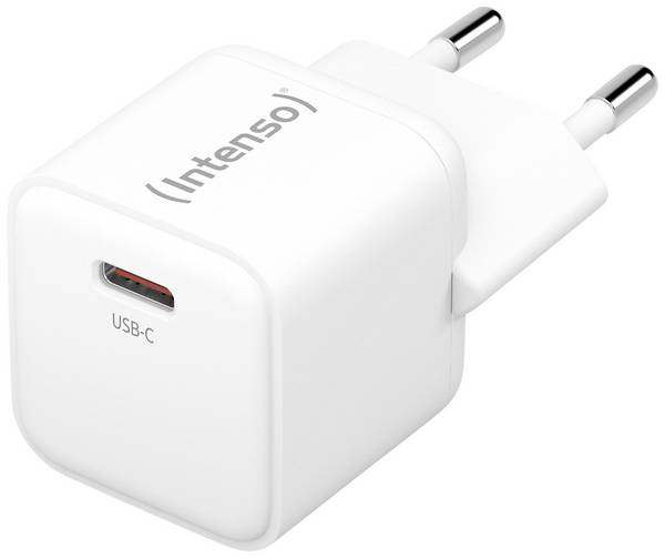 Intenso Voedingsadapter 1x USB-C 30W GaN Wit