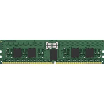 Groene RAM-module met meerdere zwarte geheugenchips op een printplaat, gebruikt voor tijdelijke gegevensopslag in computers.