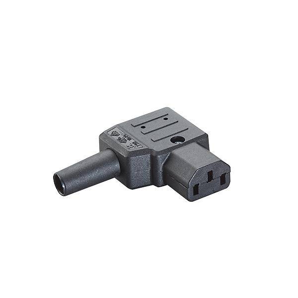 Bachmann 915173 Apparaatstekker (koud) Haaks Zwart 1 stuk(s) Piece