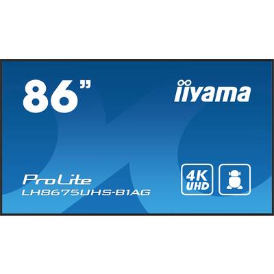 '86" iiyama ProLite LH8675UHS-B1AG, 4K UHD-monitor'