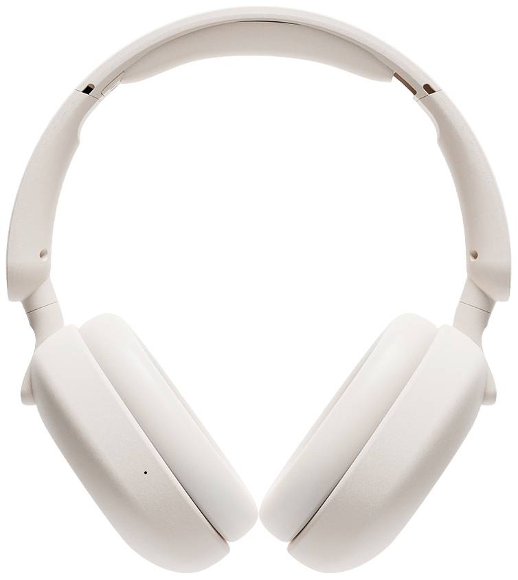 Witte koptelefoon met gepolsterde oorschelpen en verstelbare hoofdband, geschikt voor comfortabel muziekluisteren.