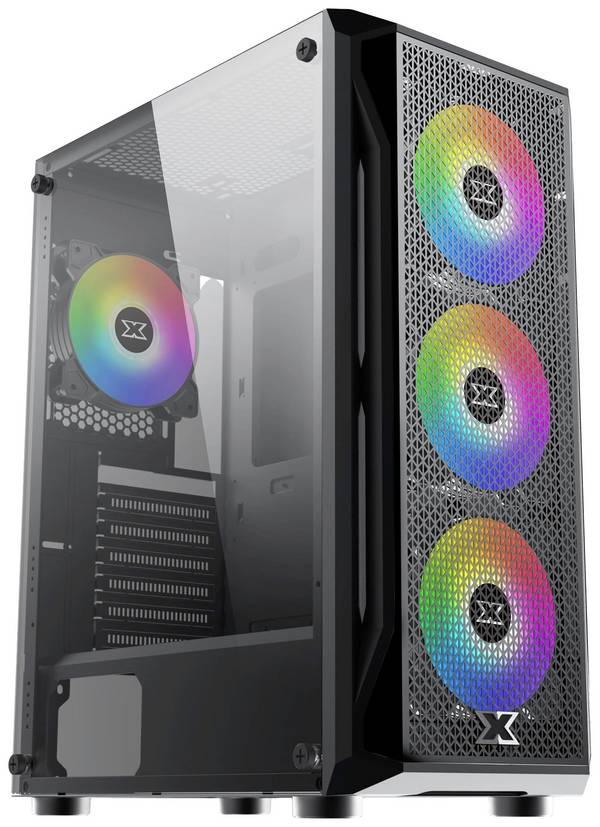 Xigmatek Gaming X Midi-tower Gaming-behuizing Zwart Zijvenster