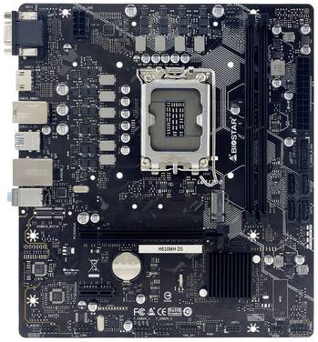 BioStar H610MH D5 Moederbord Socket Intel LGA 1700 Vormfactor Micro-ATX Moederbord chipset Intel® H610