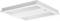 Een rechthoekig LED-plafondlicht in het wit met vele kleine lichtbronnen, geschikt voor kantoor- of industriële verlichting.