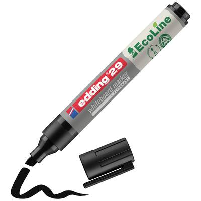 Whiteboardstift van het merk 'edding 29 EcoLine' in Grijs met zwarte dop en lijn. Duurzaam ontworpen.