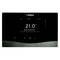 'Vaillant thermostaat-display toont 21,0°C gewenste temperatuur en 19,0°C huidige kamertemperatuur. Besturingsopties beschikbaar.'