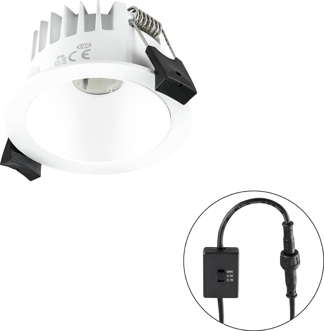EVN C54N06010125 C54N06010125 LED-inbouwlamp LED Lichtbron niet vervangbaar 6 W Wit – Foto 2 van 2