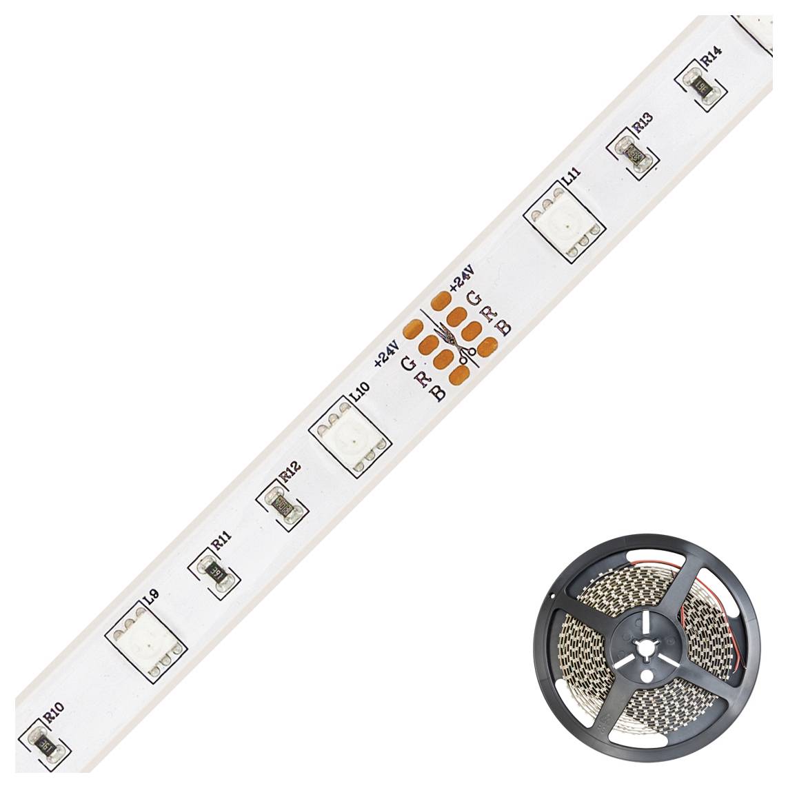EVN LSTR 67 24 15 50 99 LSTR6724155099 LED-strip Met soldeeraansluiting 24 V 5000 mm RGB 1 stuk(s)-1
