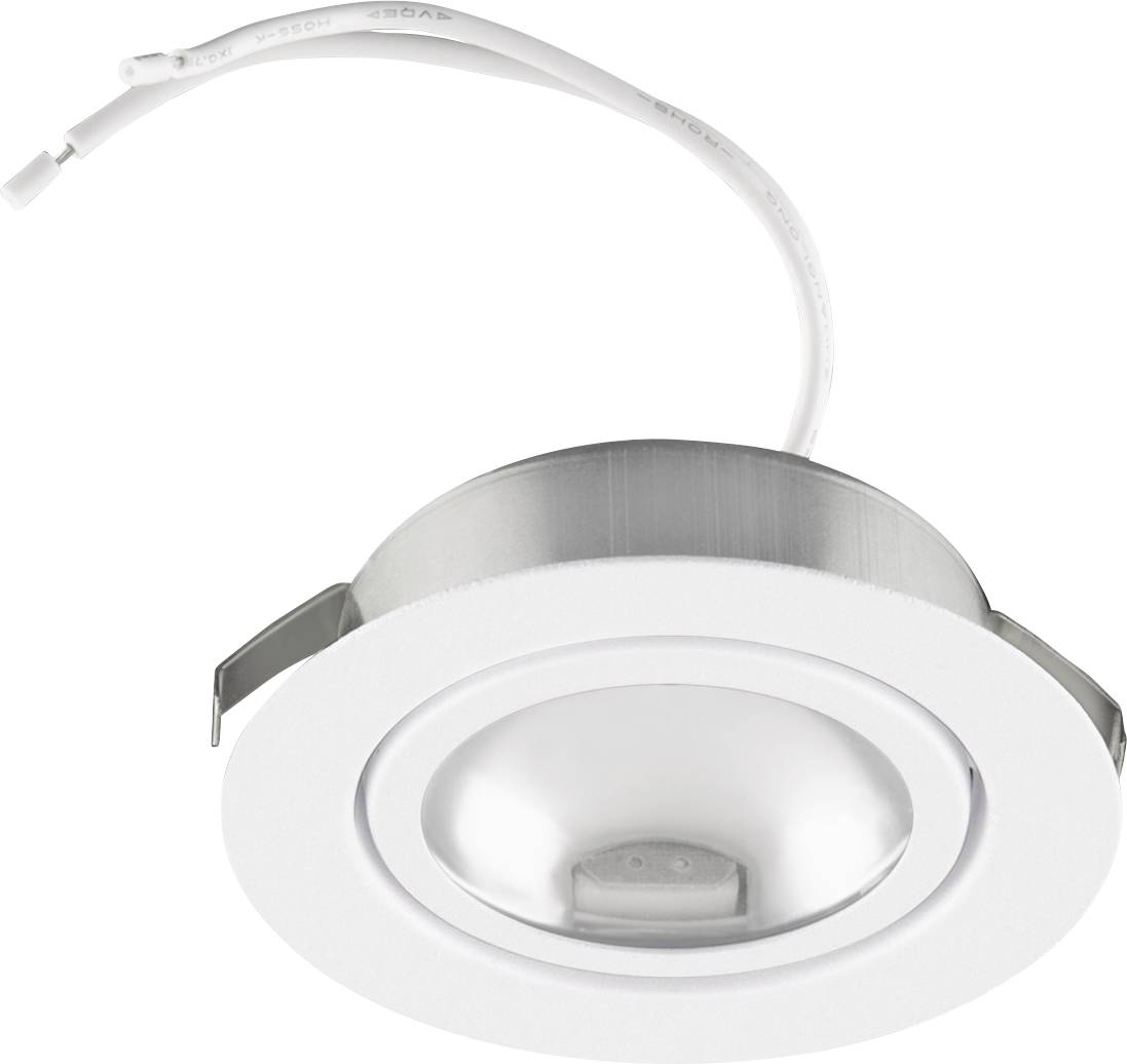Technische tekening van een ronde plafondspotter met afmetingen: diameter 72 mm, kantelhoek 45 graden, inbouwopening 68 mm.