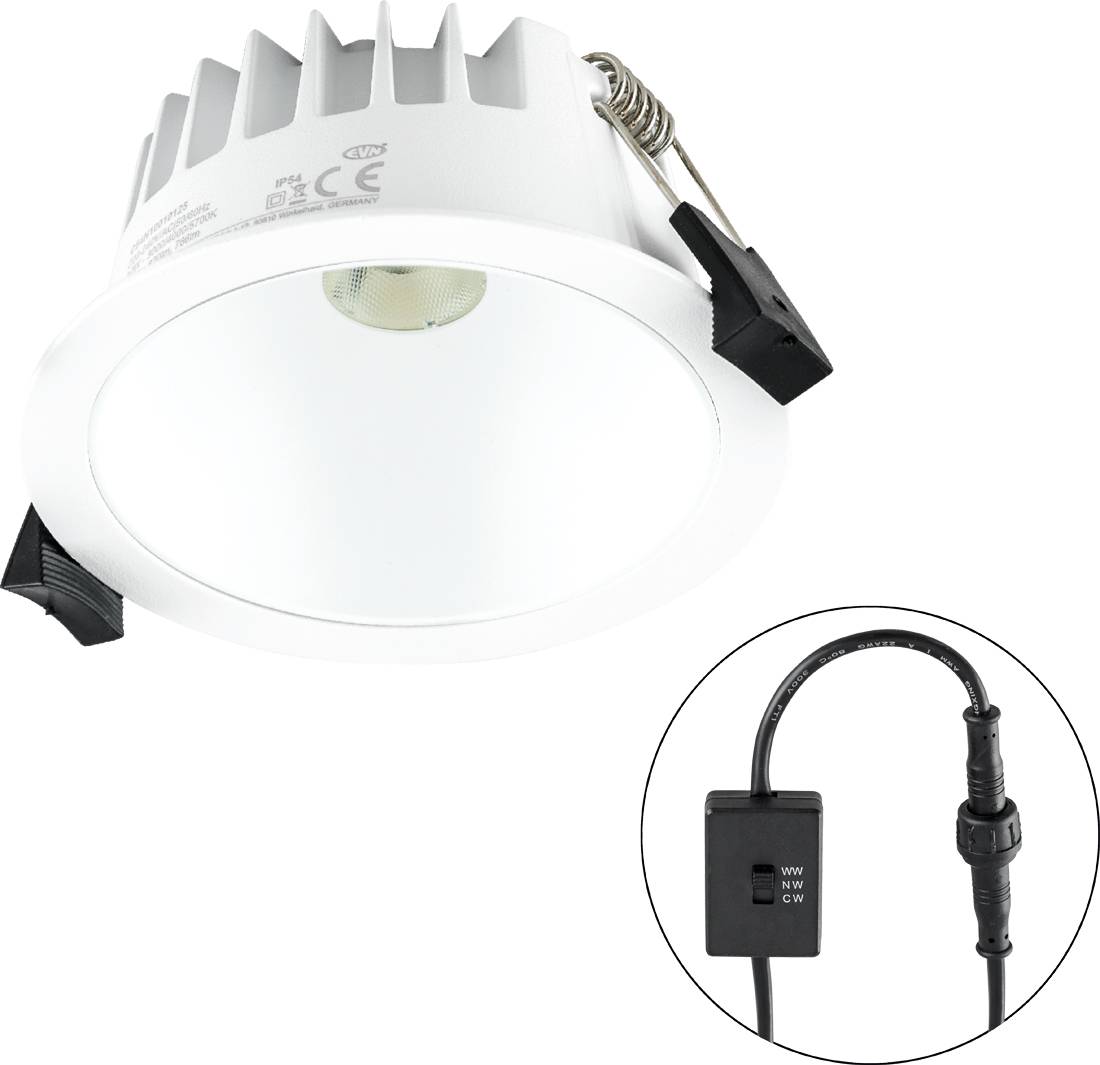 EVN C54N10010125 C54N10010125 LED-inbouwlamp LED LED vast ingebouwd 10 W Wit-1