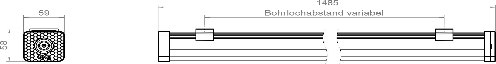 Pracht 9109003 9109003-KATLA ONE LED-lamp voor vochtige ruimte LED Lichtbron vervangbaar door elektricien 17 W, 23 W, 32-2