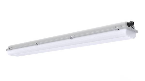 Pracht 5281224-GECKO L 2 LED-lamp voor vochtige ruimte  LED LED vast ingebouwd 43 W Wit Grijs