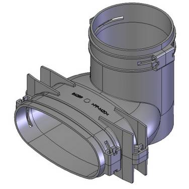 Helios Ventilatoren 3860 Aansluitstuk