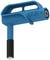 Blauwe isolatiestop, gebruikelijk voor elektrische meetapparatuur, bedrukt met 'CAT III 1500V, CAT IV 1000V, 4A'.