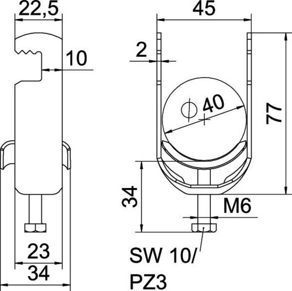 OBO Bettermann 1187532 Beugelklem   1 stuk(s)