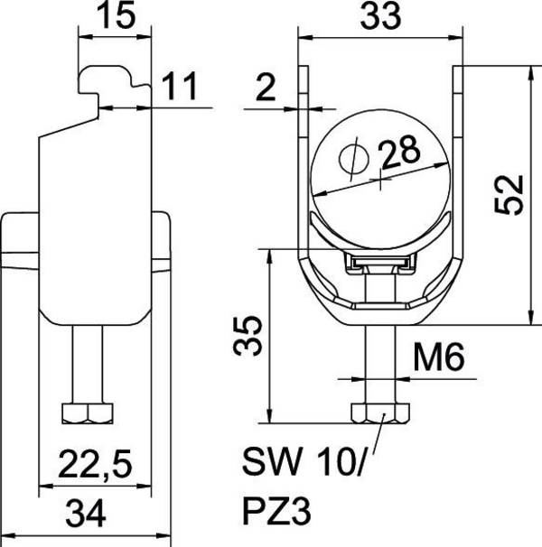 OBO Bettermann 1187320 Beugelklem   1 stuk(s)