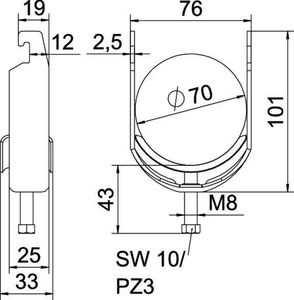 OBO Bettermann 1186669 Beugelklem   1 stuk(s)