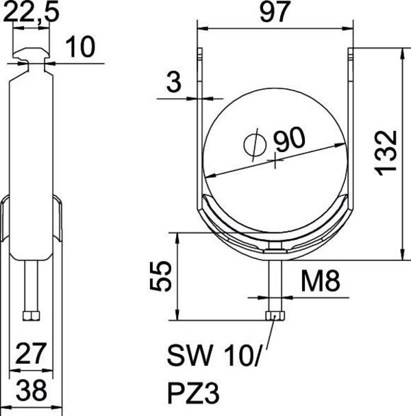 OBO Bettermann 1186089 Beugelklem   1 stuk(s)