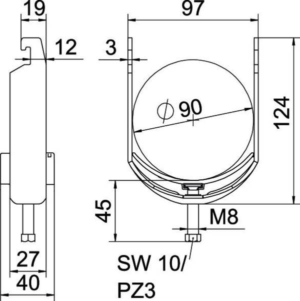 OBO Bettermann 1186789 Beugelklem   1 stuk(s)