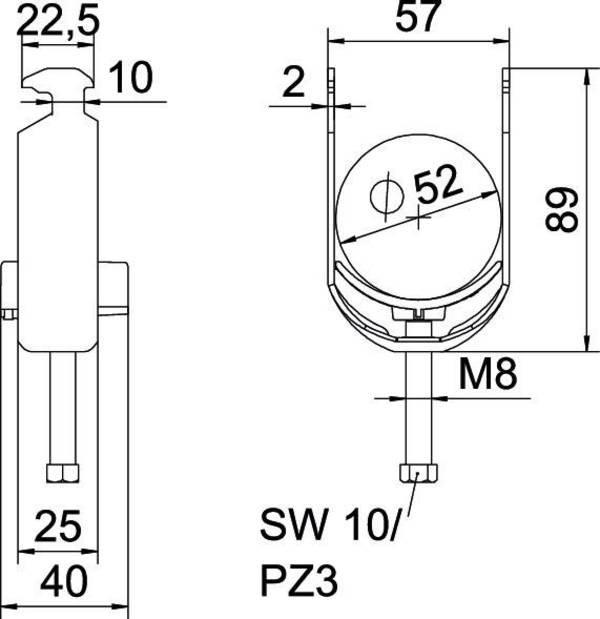 OBO Bettermann 1186450 Beugelklem   1 stuk(s)