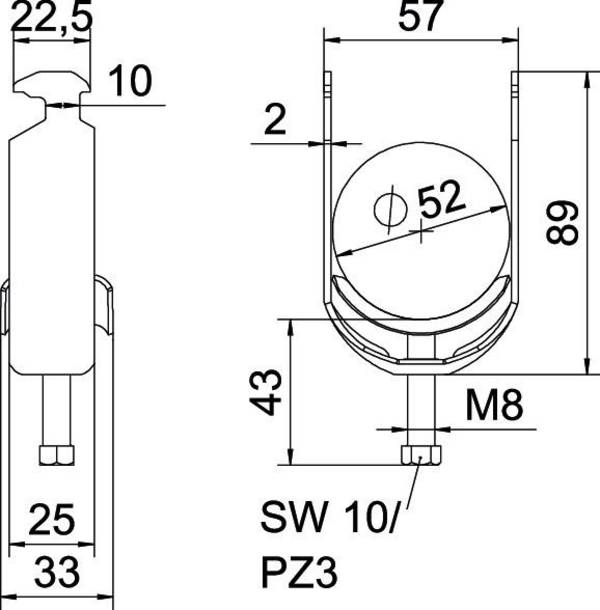 OBO Bettermann 1186049 Beugelklem   1 stuk(s)