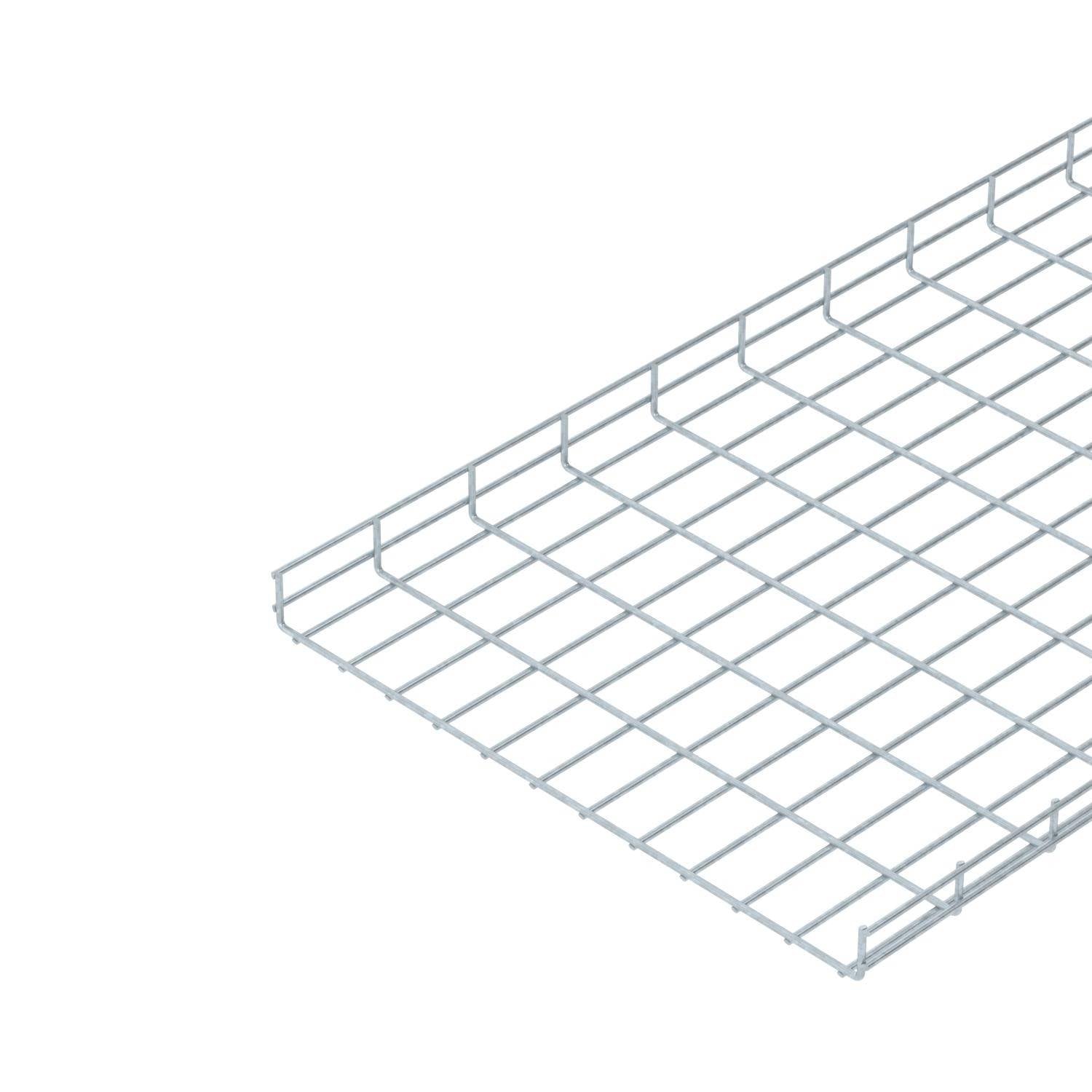 Een metalen rooster van zilverkleurig draadweefsel wordt diagonaal van linksonder naar rechtsboven getoond.