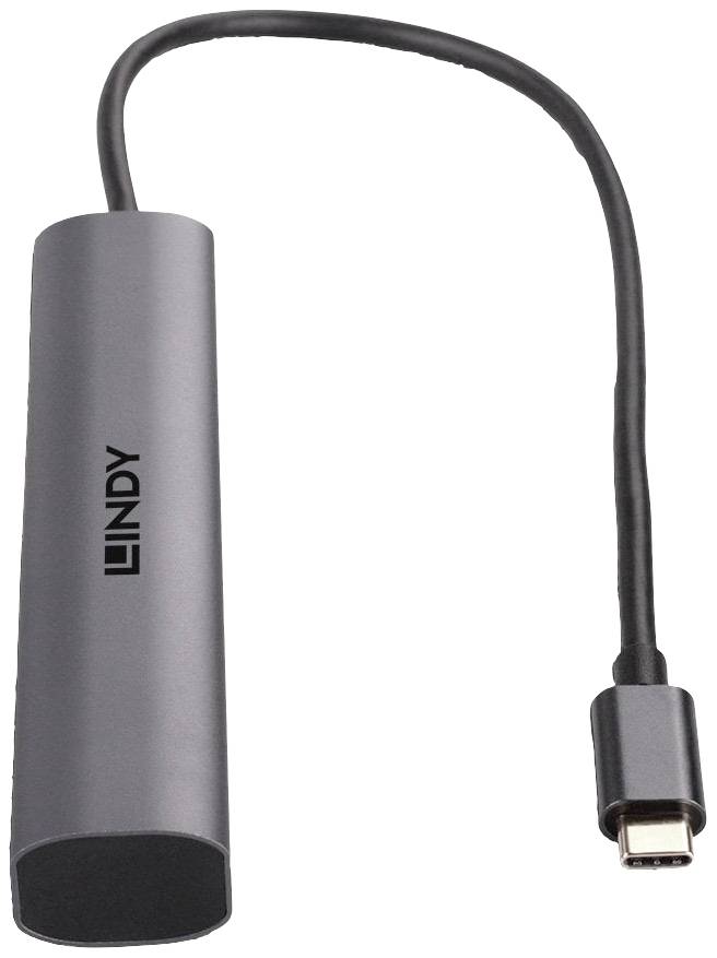LINDY 43384 43384 USB-hub 4 poorten USB-C Zwart-2