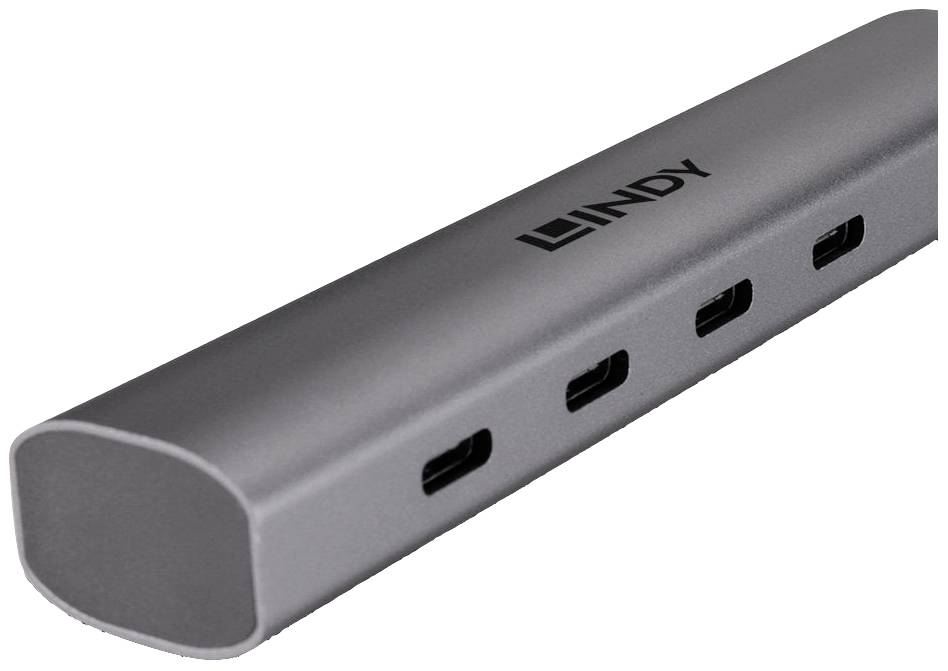 LINDY 43384 43384 USB-hub 4 poorten USB-C Zwart-3