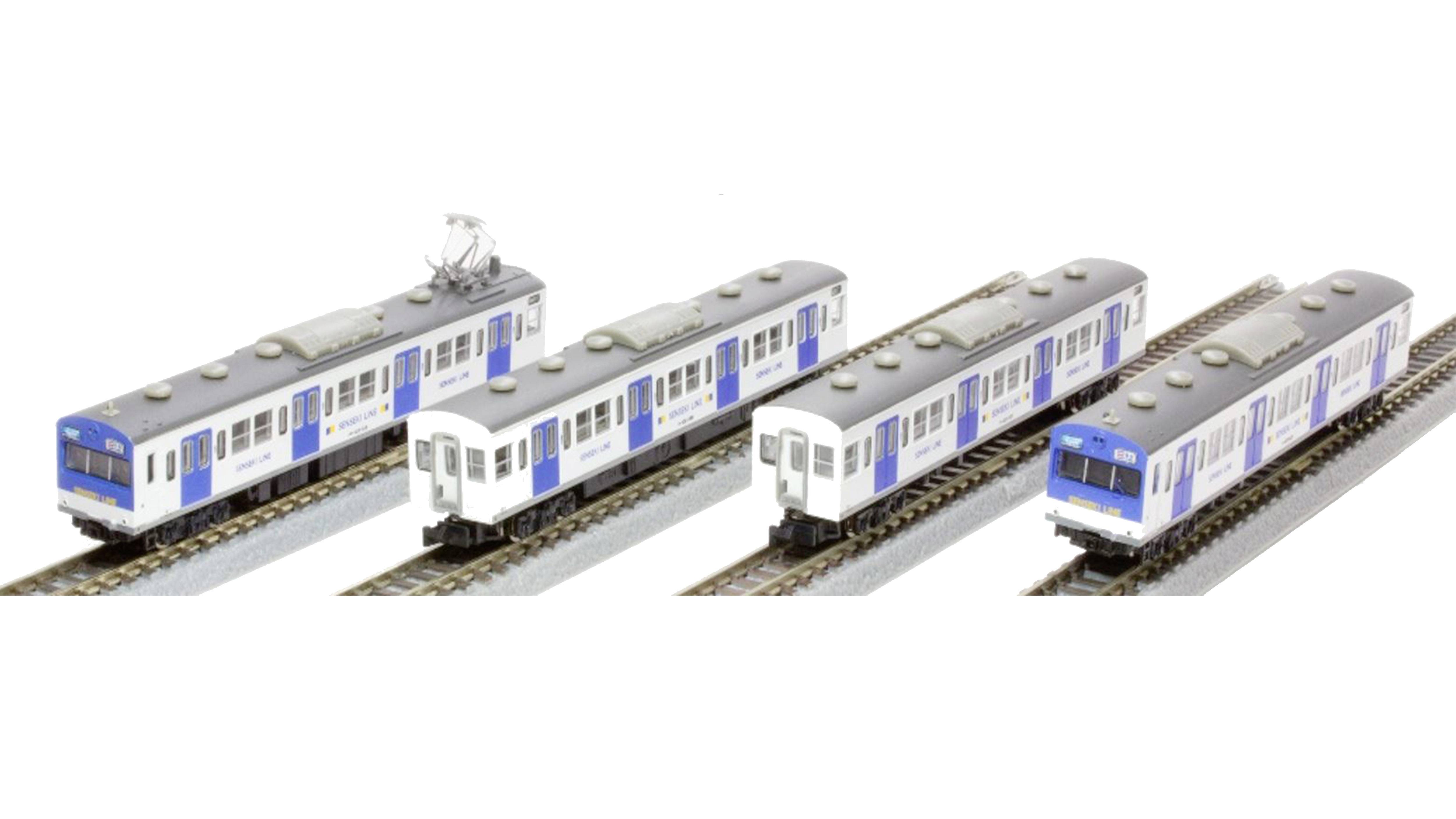 Rokuhan 7297980 Z set van 4 stuks 103 Senseki Line Color Low Cab type