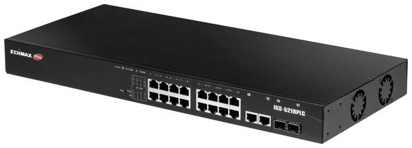 EDIMAX IGS-5218PLC IGS-5218PLC Industrial Ethernet Switch 16 + 2 poorten 3600 MBit/s PoE-functie