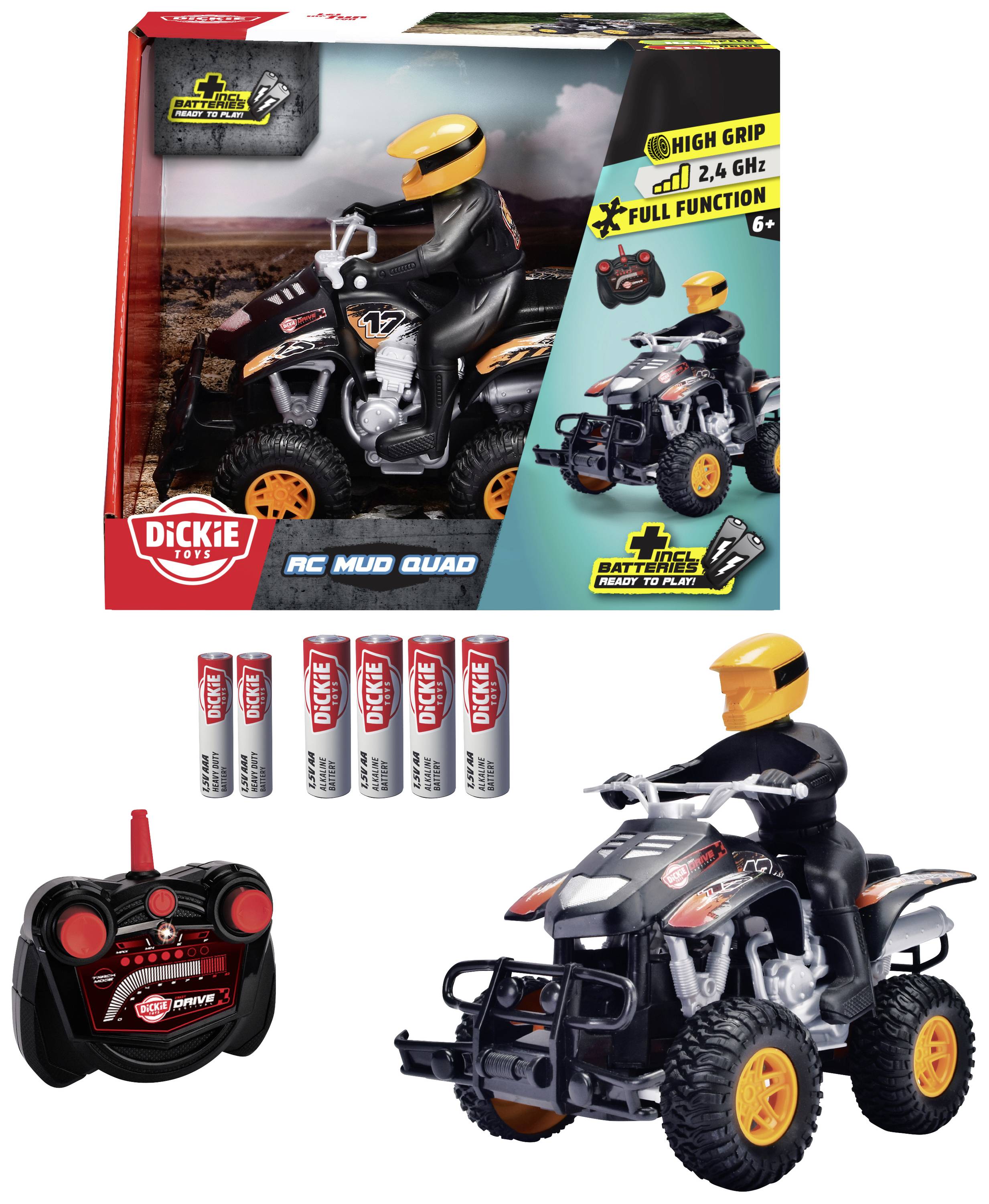Dickie Toys 201104010 Mud Quad 1:18 RC modelauto voor beginners Elektro Quad Incl. batterijen