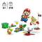Lego-set met Super Mario-thema's: Mario springt; Goomba, Yoshi, baas en pijpen; bevat 218 onderdelen; geschikt voor kinderen vanaf 6 jaar.