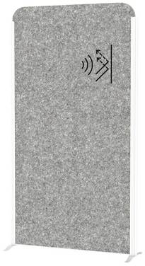 Maul 9701002 Scheidingswand Wit, Donkergrijs