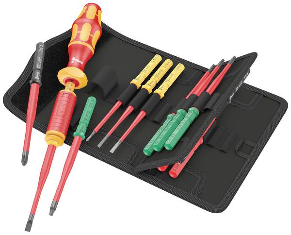 Wera Kraftform Kompakt VDE 15 Torque extra slim 1 Wisselklingset Elektronica