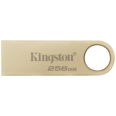 USB-stick in goud met opschrift 'Kingston 256GB'.