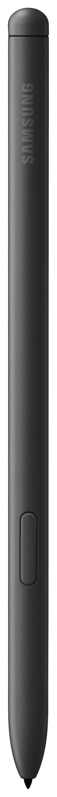 Een zwarte digitale pen met een slanke vormgeving, geschikt voor touchscreen-apparaten.