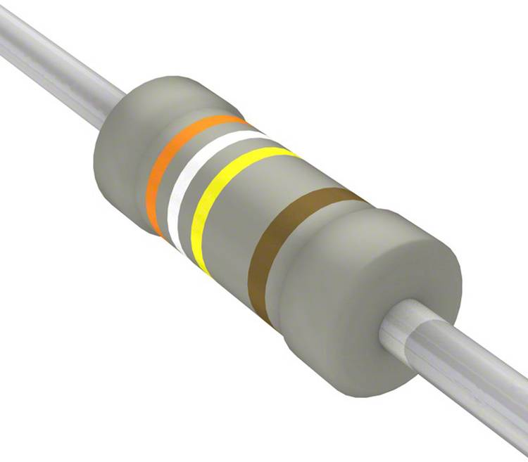 TE Connectivity 1622453-1 Metaalfilmweerstand 390 kΩ Axiaal bedraad 0.6 W 0.01 % 1 stuk(s) Package
