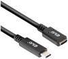club3D CAC-1531 USB-C-kabel USB 3.2 Gen1 USB-C stekker, USB-C bus 1.00 m Zwart