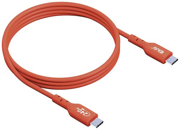 club3D CAC-1511 USB-C-kabel USB 2.0 USB-C stekker 1.00 m Oranje