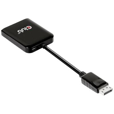Zwarte externe adapter met een HDMI-aansluiting aan de ene kant en een USB-aansluiting aan de andere kant. Wordt gebruikt voor het verbinden van apparaten.