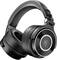 Zwarte, draadloze over-ear koptelefoon met gepolsterde oorkussens en verstelbare hoofdband, gefotografeerd op een witte achtergrond.