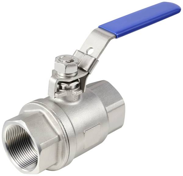 TRU COMPONENTS TC-2PC-DN40-316 TC-12770364 Standaard kogelkraan Schroefdraad (binnen): G1 1/2" 64 bar (max) 1 stuk(s)
