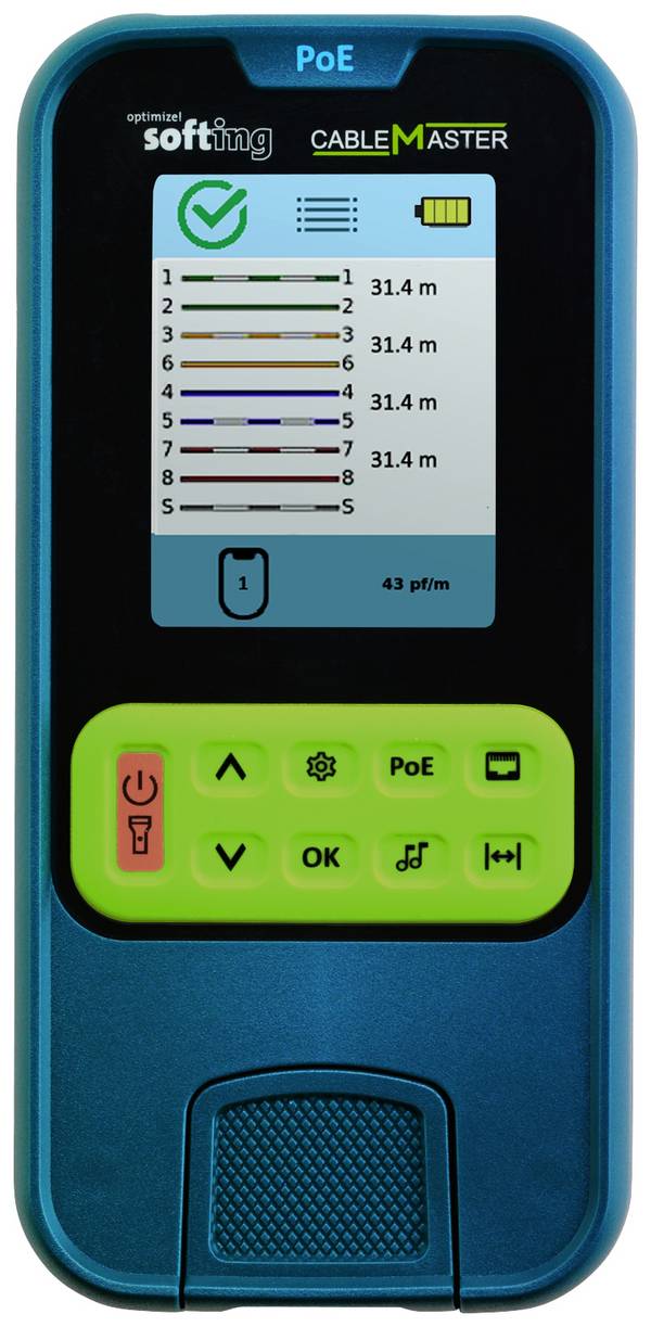 Softing 226102 CMPOE Kabelmeter  Meetbereik: Netwerk
