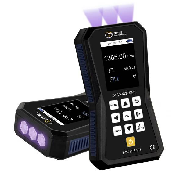 PCE Instruments PCE-LES 103UV-365 LED-stroboscoop  Aantal LED's: 3 stuk(s)  Blacklight (UV)