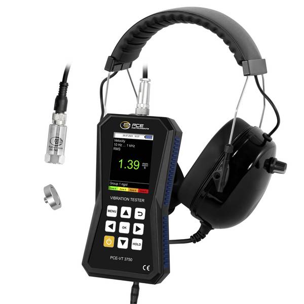PCE Instruments PCE-VT 3750 Trillingsmeter ±2 %